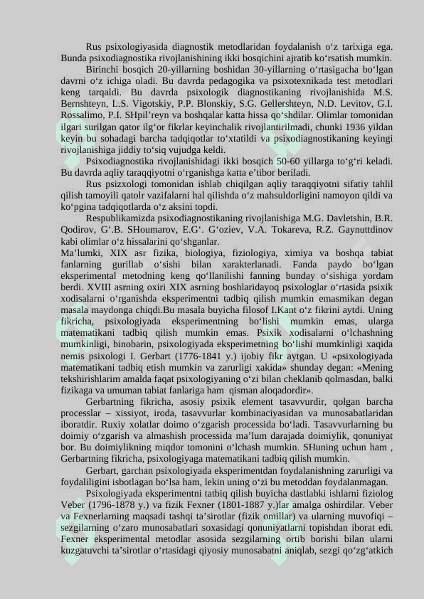 Eksperimental psixologiyaning tarixi 3