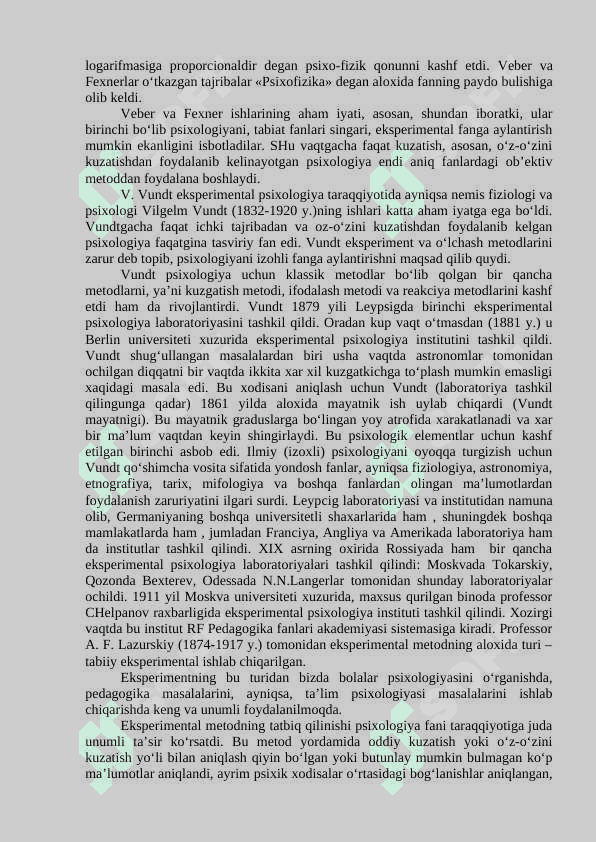 Eksperimental psixologiyaning tarixi 4