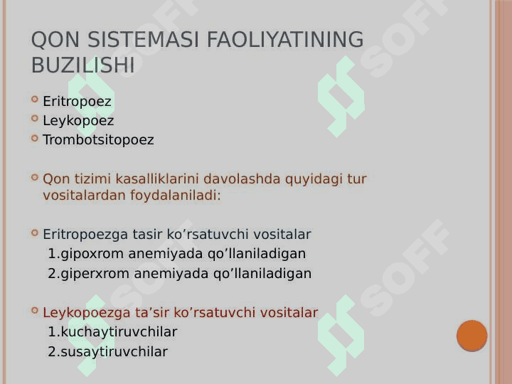Leykopoezga dorilar slayd 3