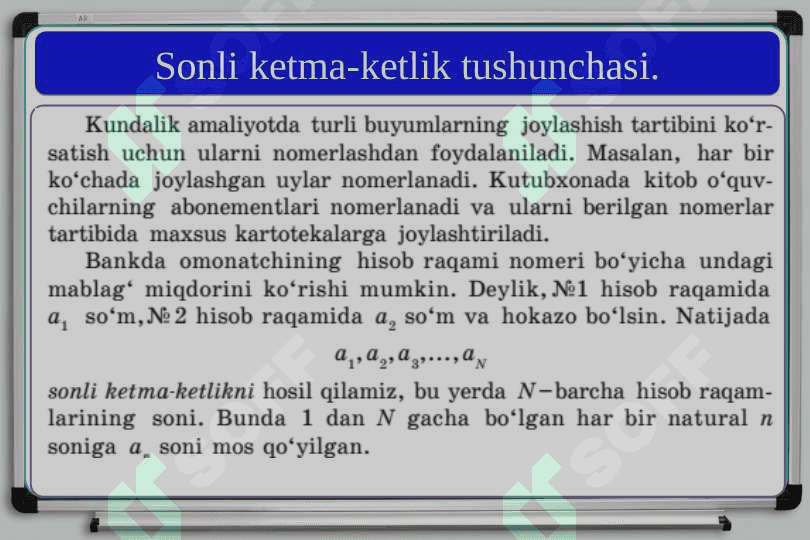 Sonli ketma-ketliklar 3