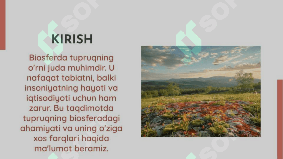 tuproq va uning xususiyatlari 2