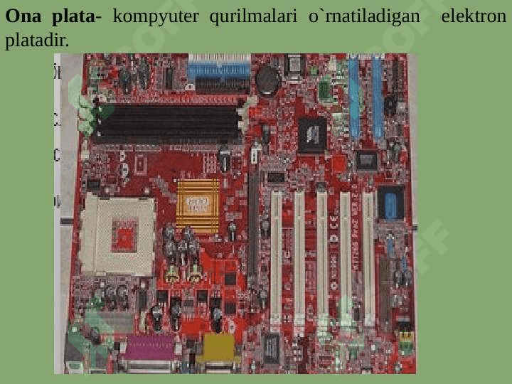 Shaxsiy kompyuterning  dasturiy ta’minoti 6