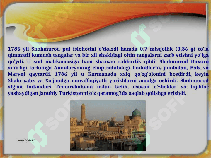 Buxoro amirligi tarixi 6