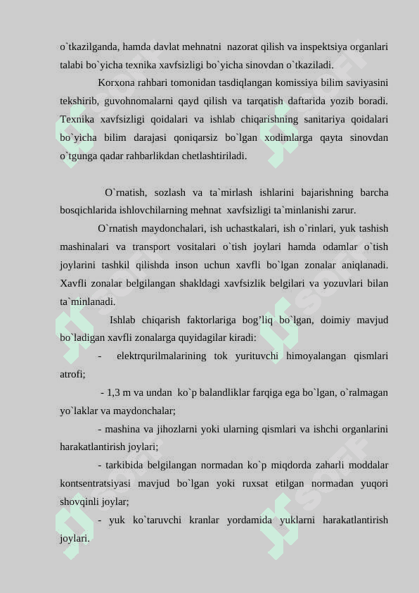 Montaj ishlariga tayyorgarlik va tashkil qilish 3