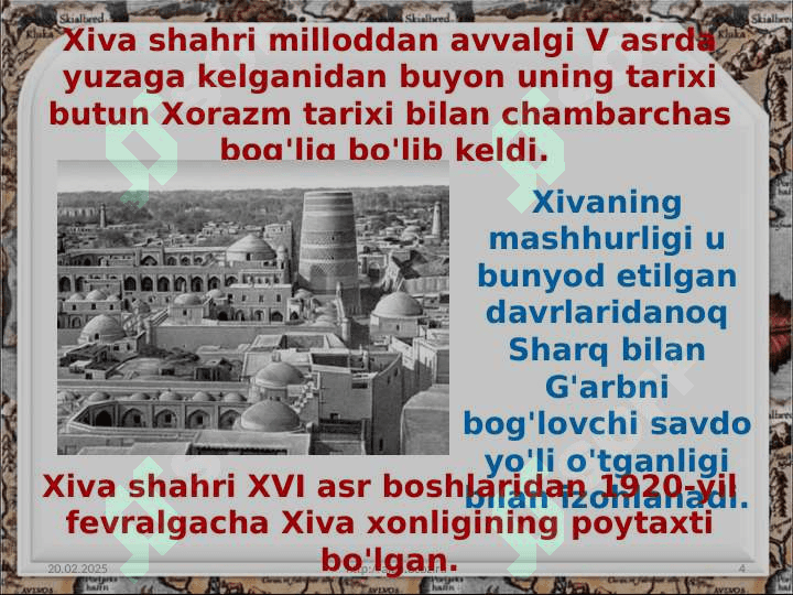 Xiva xonligining iqtisodiy va madaniy hayoti 4