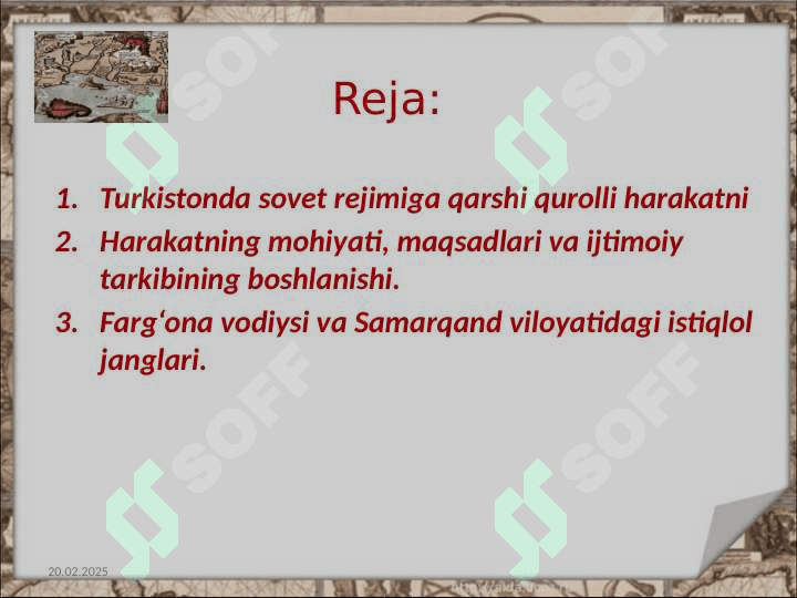 Turkiston ASSRda sovet hokimiyatiga qarshi qurolli harakatlar. 2