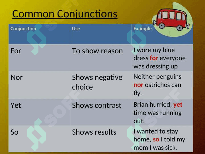 Conjunctions 7