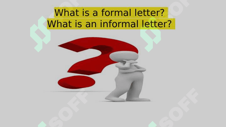 Formal and informal letters 3