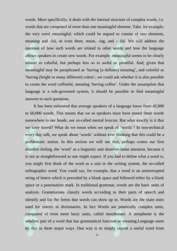 The structure and formation of words 3