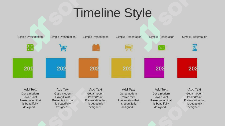 Financial Chart Red Arrow PowerPoint Templates 4