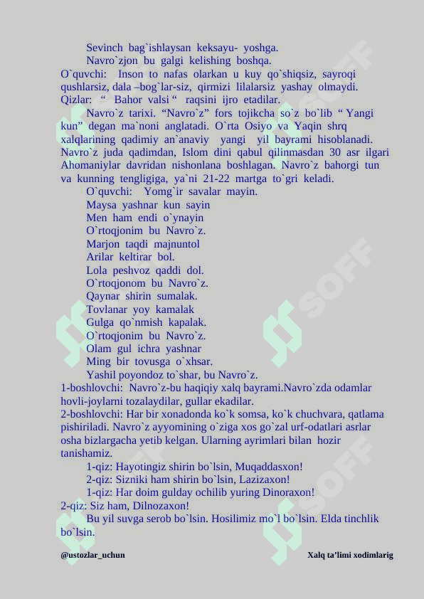 Navro'z tadbir ssenariysi 3