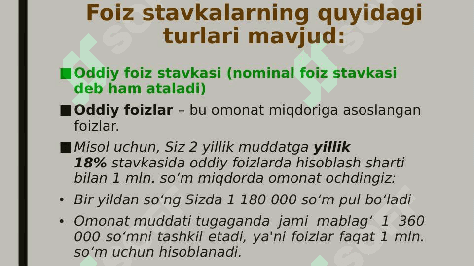 Omonatlar depozitlar 8