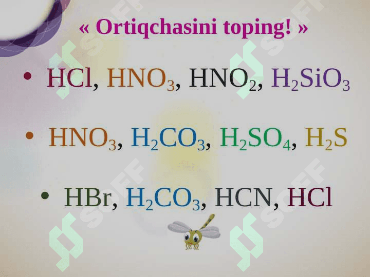 Kislotalarning olinishi va xossalari 2 3