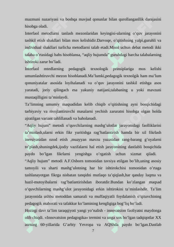 INTERFAOL METODLAR TAVSIFI 6