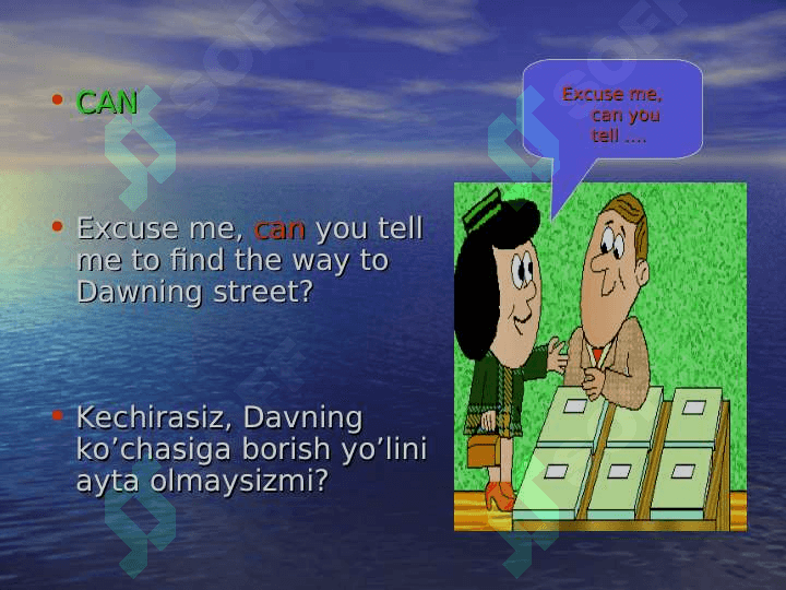 Modal verb can 6
