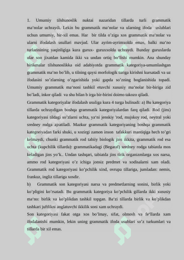Grammatik kategoriyalar 2