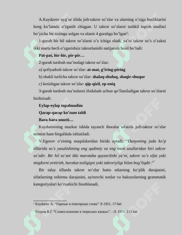 Malay tilida reduplikatsiya KURS ISHI 6