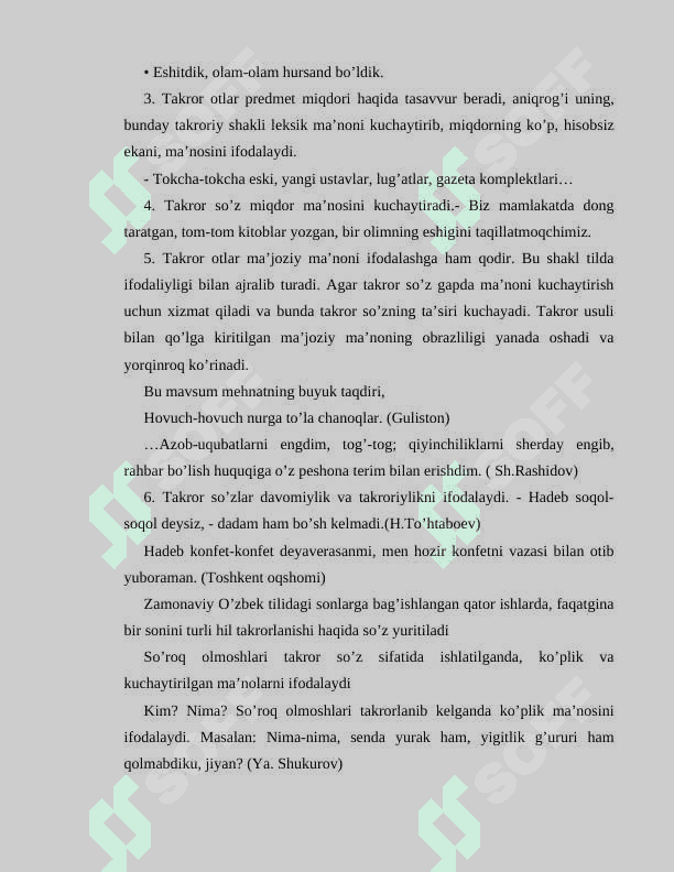 Malay tilida reduplikatsiya KURS ISHI 8