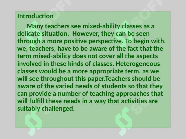 Strategies for teaching mixed ability classes 3