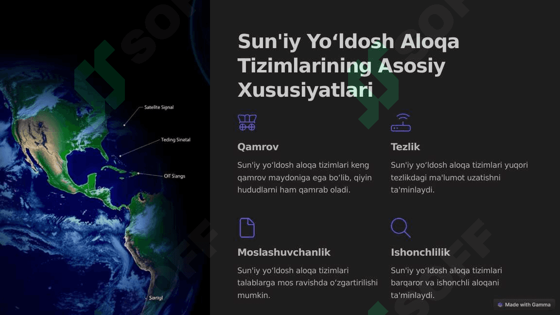 Sun'iy yoʻldosh aloqa tizimlari 4