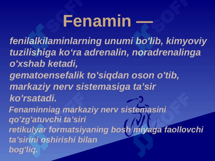 Psixostimulyatorlar. 6