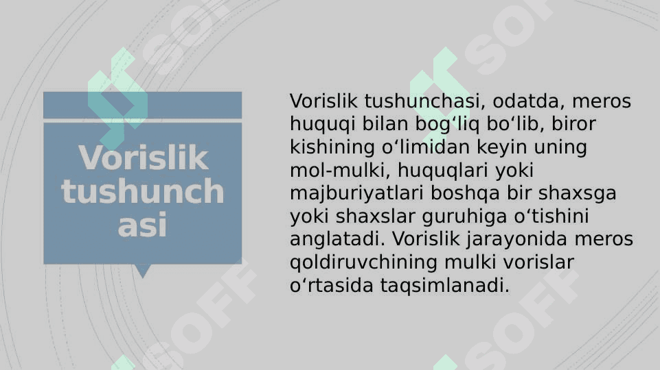 Vorislik tushunchasi 2