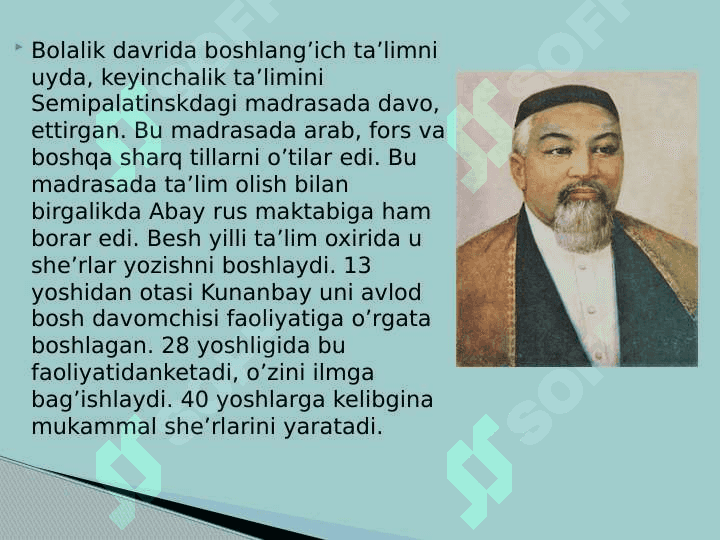 Abay Kunanbayev PPT 3
