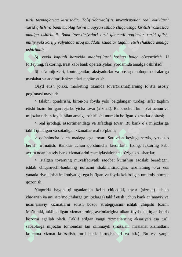 BANK MARKETINGI 8