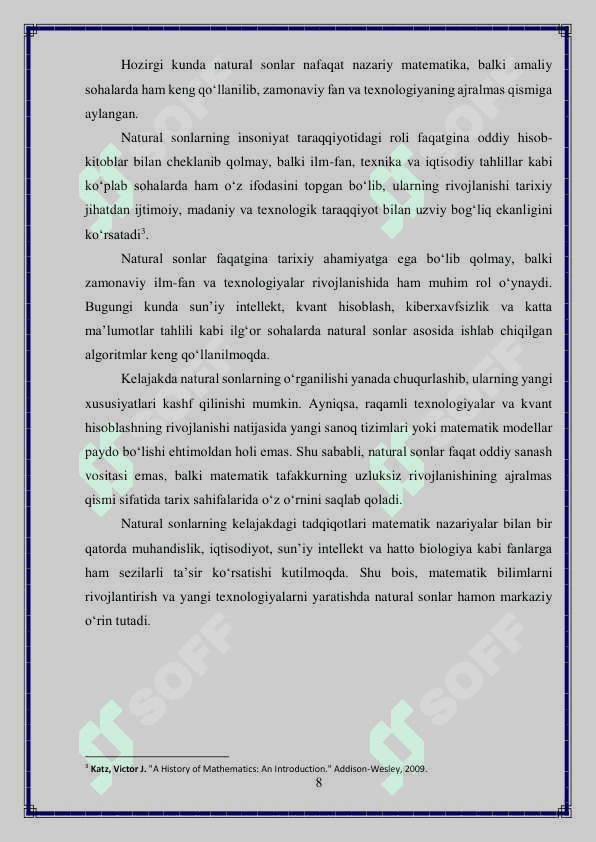 Tartib va Sanoq Natural  Sonlar 8