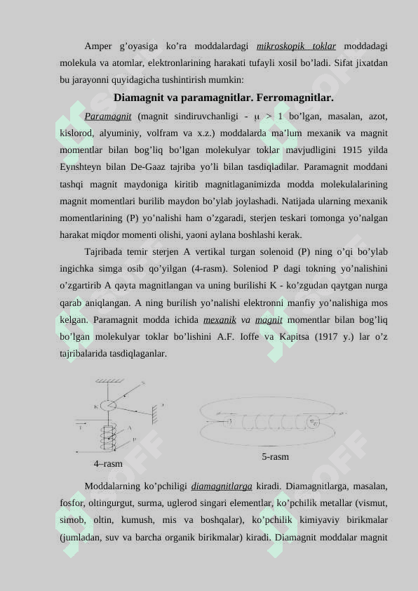 Magnit maydoni va moddaning magnit xossalari 4