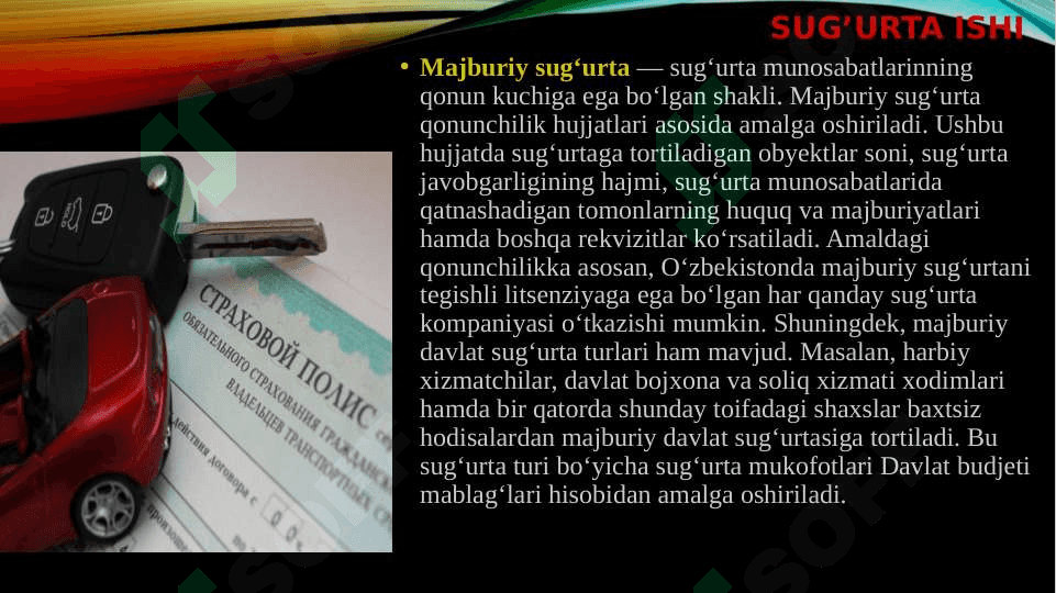 sug’urta atamashunosligi 7