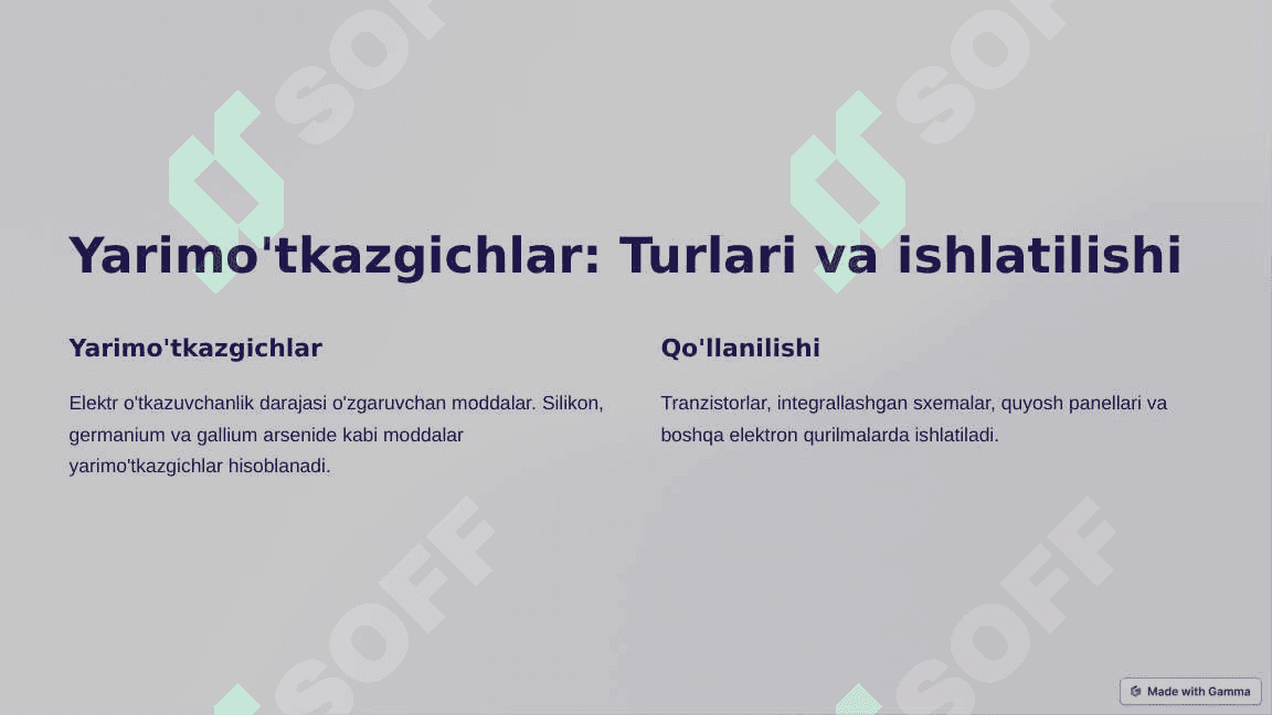 Elektr o'tkazgichlar va dialektiklar 4