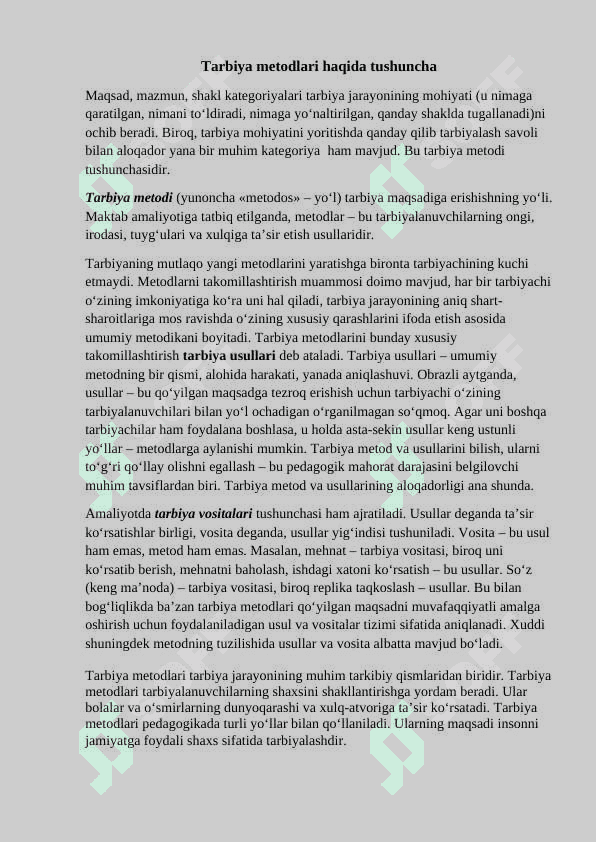 TARBIYA USULLARI VA SHAKLLARI 6