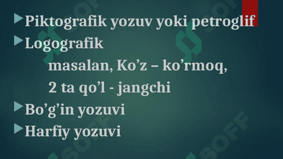YOZUVLAR TARIXI 2