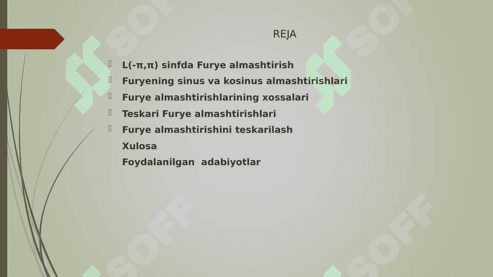Furye almashtirishi 2