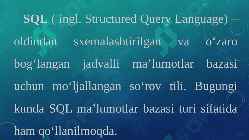 Ta’limda ma’lumotlar bazasining o‘rni 5