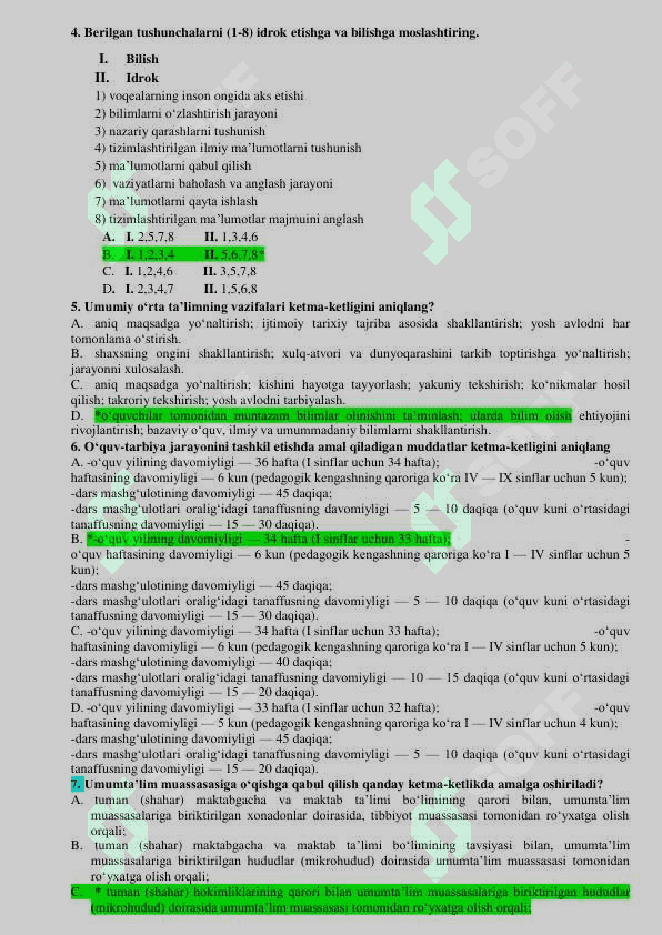 Menejerlik kursi test savollari 2