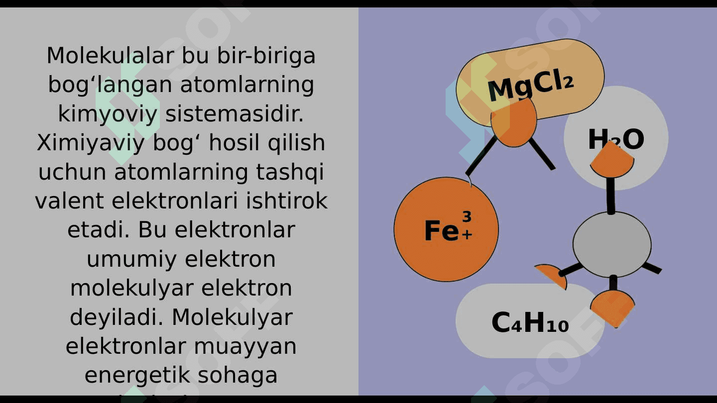Molekulalarning tebranma harakati va tebranma spektrlari. Molekulalarning elektron spektrlar 4