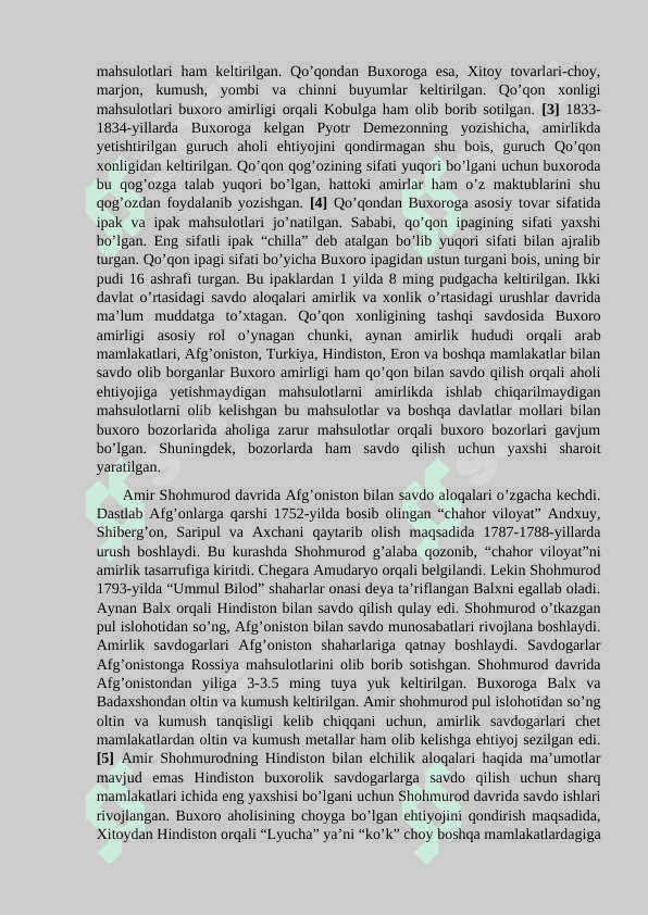 Amir shohmurod davrida savdo-iqtisodiy munosabatlar 3