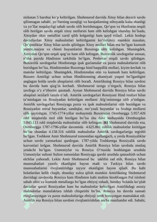 Amir shohmurod davrida savdo-iqtisodiy munosabatlar 4