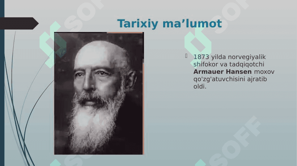 Moxov (Lepra)(Ganzen kasalligi) 3