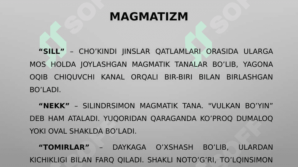 Endogen geologik jarayonlar 8