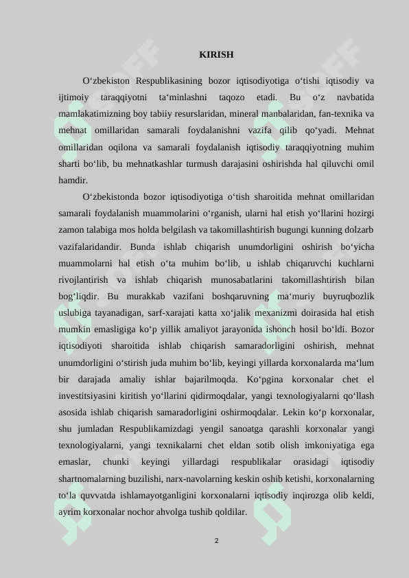 Korxonalarda mehnatni tashkil etish va uni takomillashtirish yo'llari 2