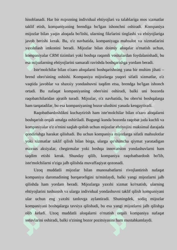 Bozor segmenti va xaridor turlari 5