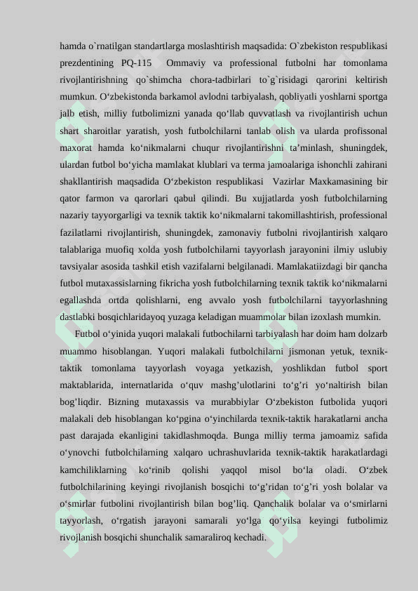 FUTBOL JAMOASI TASKKIL ETISH VA UNI MUSOBAQALARGA TAYYORLASH 3