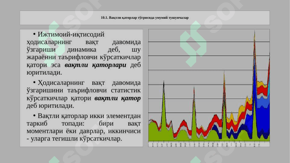 ВАҚТЛИ ҚАТОРЛАР 3