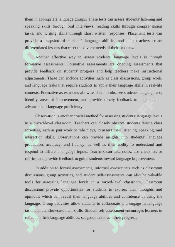 Teaching a foreign language in the mixed level classroom 7