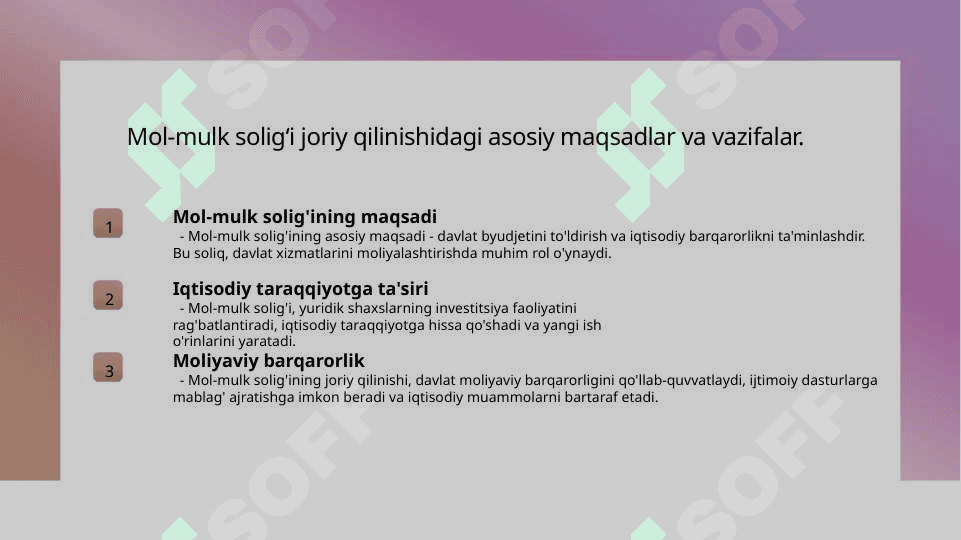 Yuridik shaxslarning mol-mulkiga solinadigan soliq 6