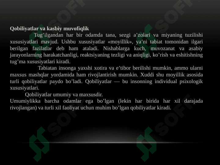 QOBILYAT NUTQI VA KASBI 2