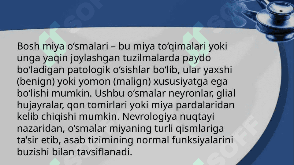 Bosh miya o‘sma kasalliklari 2